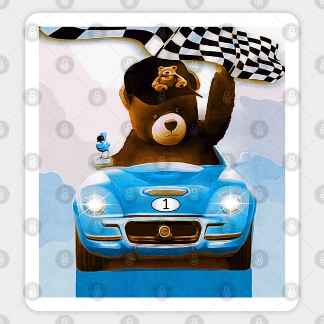 Car Racing Sticker by KC Morcom aka KCM Gems n Bling aka KCM Inspirations